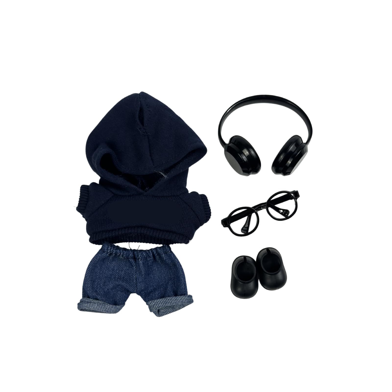 SunOutDeeal Clothes for 15cm/17cm Labubu ((Doll Not Included),Trendy Accessory Sets for Doll ,(The Product has Words)(Cool-1 )
