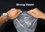 Foopama 12" x 18" Large Thick 5 Mil Clear Zip Poly Lock Plastic Bags Seal Reclosable Zip Bag Heavy-Duty Clothing T-Shirt Pants Toys Zipper Storage Bags -20 Pack