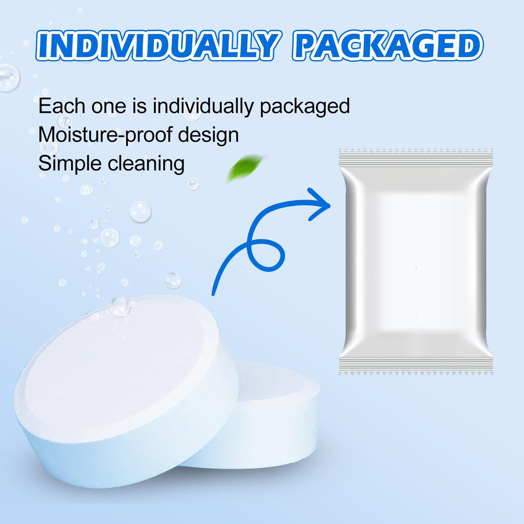 Automatic Toilet Bowl Cleaner Tablets–Fresh Scent,Long-Lasting Clean–Safe for Tanks&Pipes Deodorizing and Descaling –Bathroom Cleaner Against Tough Stains Keeps Bowl Clean Between Washes-50 PACK-1111