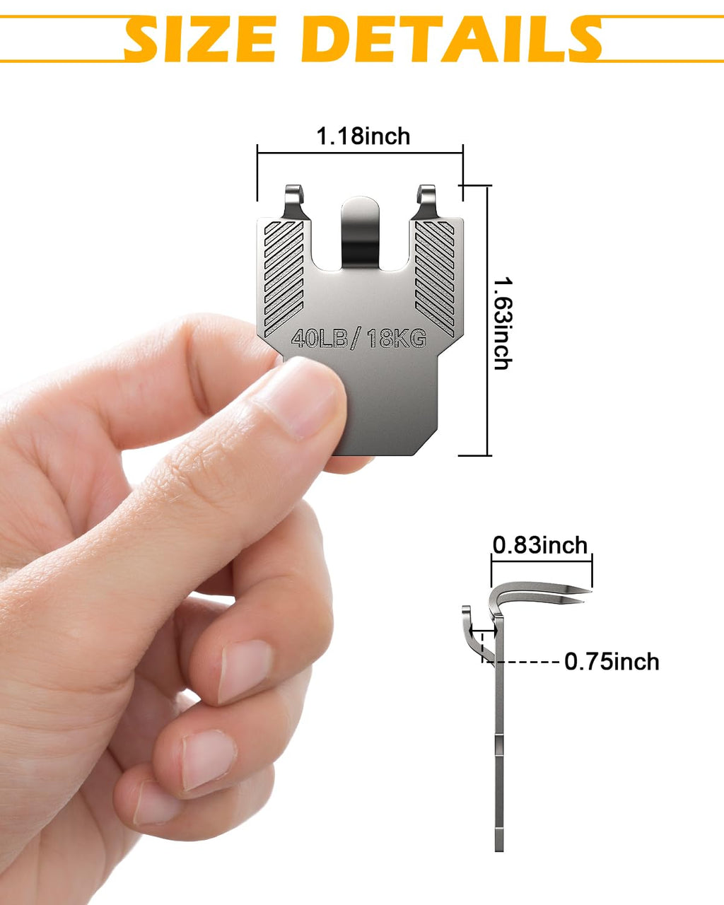 (ApeBest) 40Pcs Claw Picture Hangers for Drywall: Wall Picture Hanging Hooks No Damage - Heavy Duty Picture Frame Hooks Kit - Picture Hangers for Large Art Picture Photo Poster Painting Mirror Decor