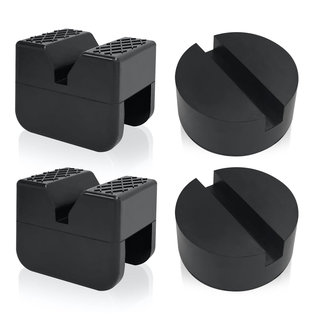 TONDA Jack Pads, Universal Rubber Rail Pinch Weld Protector, Slotted Adapter for Jack Stand and Floor Jack