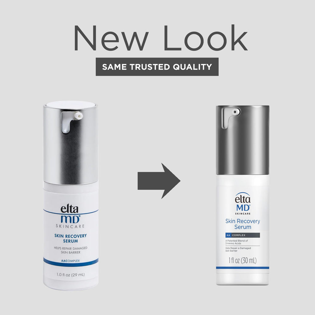 EltaMD Skin Recovery Face Serum Repairs Damaged Skin, Amino Acid and Antioxidative Formula, Hyaluronic Acid Face Serum with Vitamin B5, 1 Fl Oz, Untinted