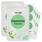 FUTHRI Dopamine Patches,Vegan, 60 Count | Mood Boost & Positivity Support | Mood Support Patches for Daily Mental Wellness, Plant-Based Formula, Supports Dopamine & Serotonin Balance for Women & Men