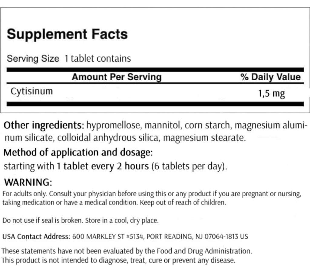 Recigar 100 Tablets, Stop Smoking
