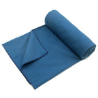 Eunzel Hot Yoga Towel Non Slip Yoga Mat Towel Non-Slip Sweat Absorbent Microfiber Towel for Hot Yoga, Pilates and Workout 72" x 26.5", Navy
