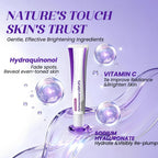 Rivocoda Hydraquinonol Dark Spot Brightening Cream - 4% Bleaching Cream, Non-Irritating Hydrating, For All Skin Types, 1oz