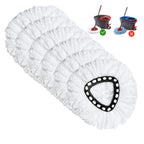 Spin Mop Replacement Head 6 Pack Mop Refill Compatible with Ocedar Triangle Swivel Mops Microfiber Swivel Mop Refill,Deep Clean,Machine Washable and Easy to Replace
