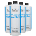 ForPro Professional Collection 70% Isopropyl Alcohol (IPA), Pure & Unadulterated Concentrated Alcohol, 1 Gallon, 32 Fl Oz (Pack of 4)