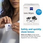 ZEISS Pre-Moistened Lens Cleaning Wipes, 200 Count