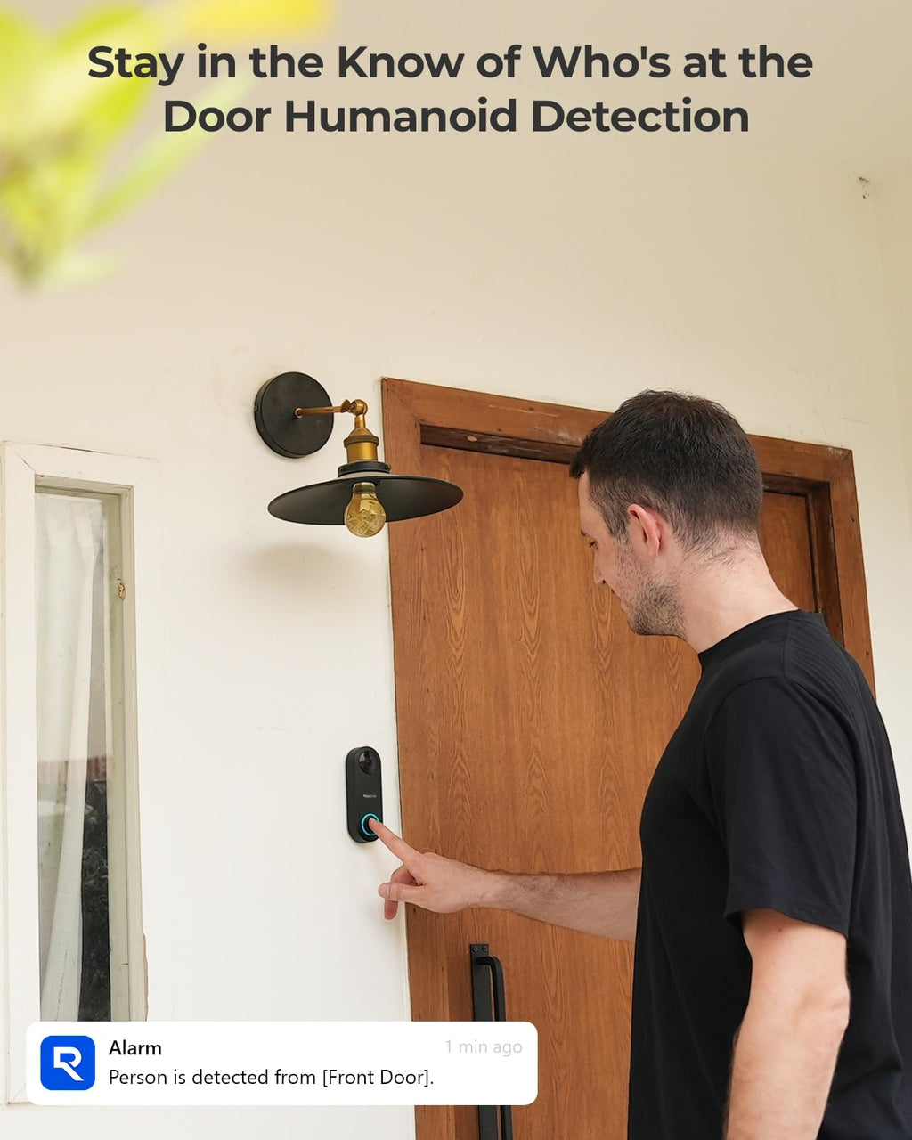 REOLINK Video Doorbell PoE 2K Wired Outdoor Security Camera with Chime V2