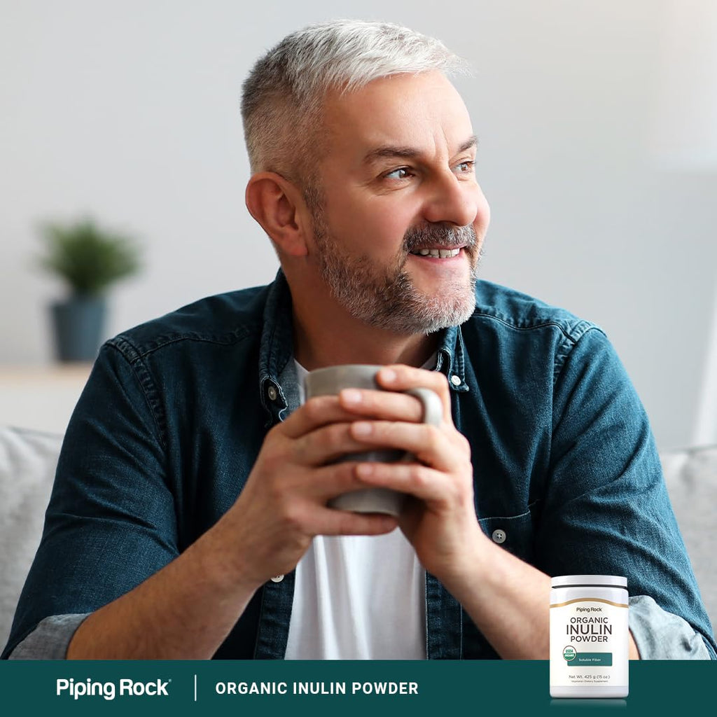 Piping Rock Organic Inulin Powder | 15 oz | Soluble Fiber Supplement