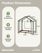 Bamworld Mini Greenhouse Indoor Desktop with Grow Lights