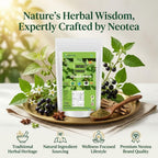 neotea Manathakkali Leaf Powder | Solanum Nigrum | Black Nightshade 300 GM (10.58 OZ) | 100% Pure, Natural Herbal Supplement for Health & Wellness