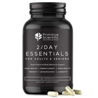 Primitive Scientific Whole Food Daily Essential Multivitamins for Adults and Seniors - 2X a Day - Vitamin A, C, D, E, B12 and Minerals - Natural and Holistic Support (60 Capsules)