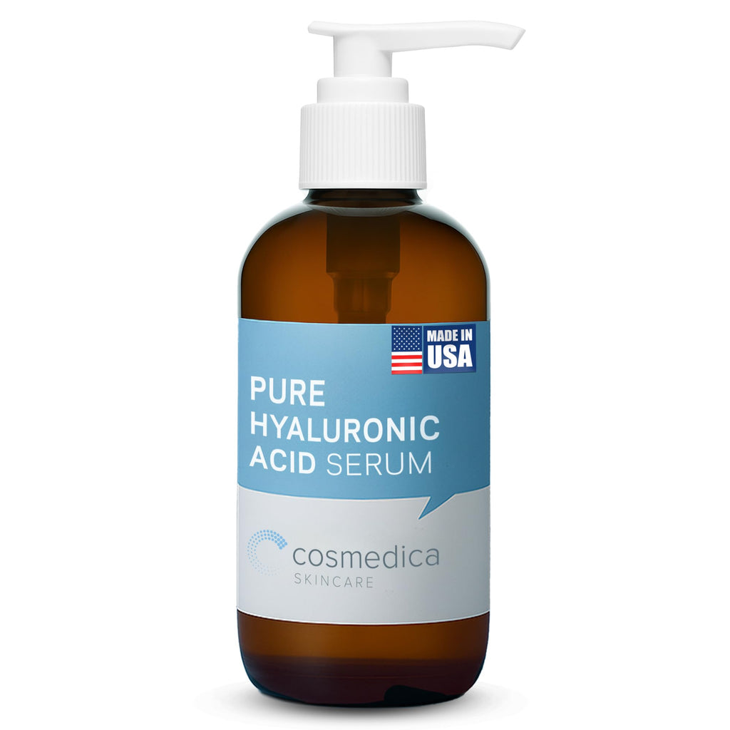 Hyaluronic Acid Serum for Skin 100% Pure-Anti-Aging Serum - Intense Hydration + Moisture, Non-greasy, Paraben-free Hyaluronic Acid for Your Face 8 oz
