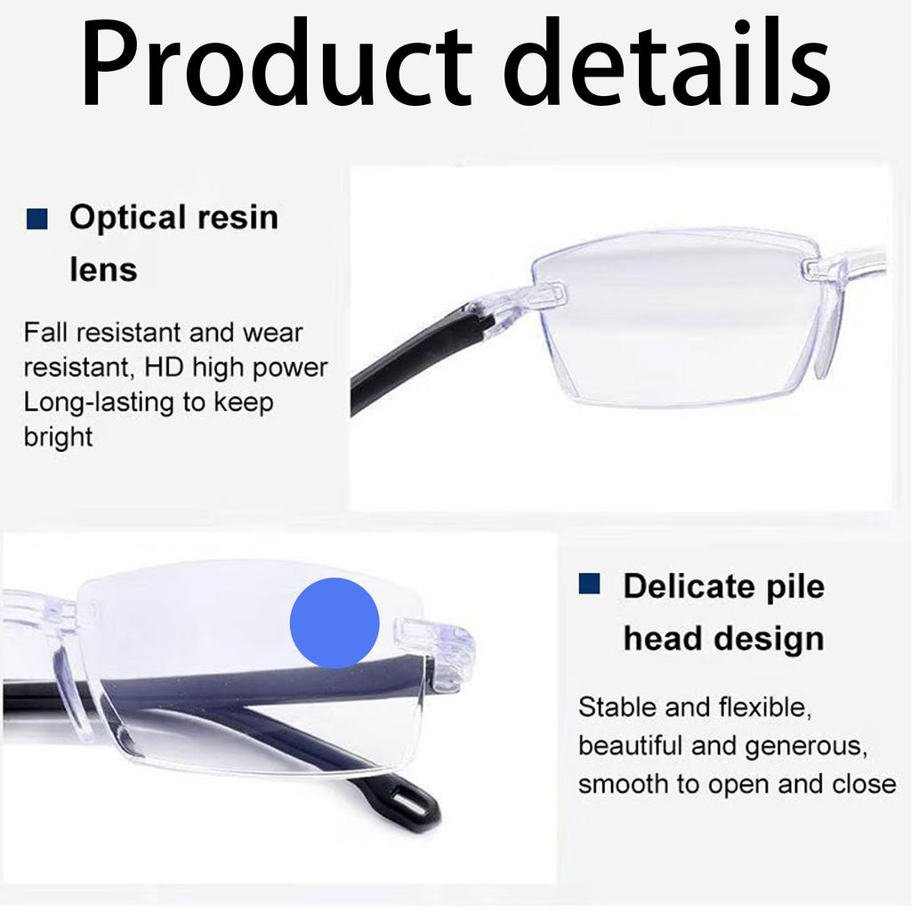 Intelligent Dual Focus Glasses, 2026 New Self Sync Wonder Glasses, Adjustable Auto Focus Eyeglasses for Women Men(2pcsA)
