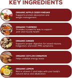 Paleovalley Apple Cider Vinegar Complex with Superfoods - Turmeric, Ginger, Ceylon Cinnamon and Lemon - 84 Vegetable Capsules