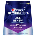 Crest 3D Whitestrips Age Renew – Teeth Whitening Kit, 21 Treatments, Each with 1 Upper/1Lower, 42 Strips – Crest 3DWhite Teeth Whitening Strips