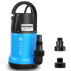 FOTING Sump Pump 1HP Clean/Dirty Submersible Water Pump,4600GPH Utility Pump Thermoplastic Electric Portable Transfer Water Pump for Swimming Pool Pond Basement with 10ft Power Cord,Manual