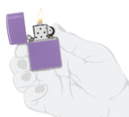 Zippo Classic Smoky Lavender Logo Pocket Lighter