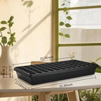 RooTrimmer Deep 72 Cell Seedling Trays, Thick Durable 72 Cell Plug Tray Big Cell Seed Trays for 1020 Flat Trays Germination (10-Pack, 21.25"×11", 2.36" Height, High)