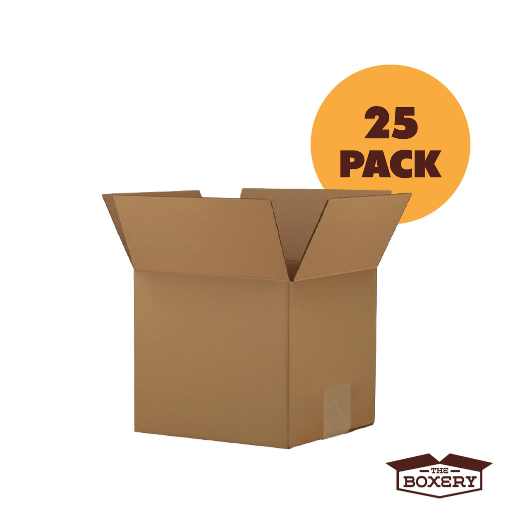 The Boxery Cube 11 x 11 x 11 inch Medium Corrugated Cardboard Boxes 25 Pack