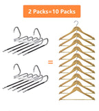 Kalimdor Pants Hangers 2 Pack Space Saving Metal Closet Organizer,Clothes Pants Hangers,Anti-Slip Design,Closet Organizers and Storage for Pants Jeans Skirts Scarf Legging