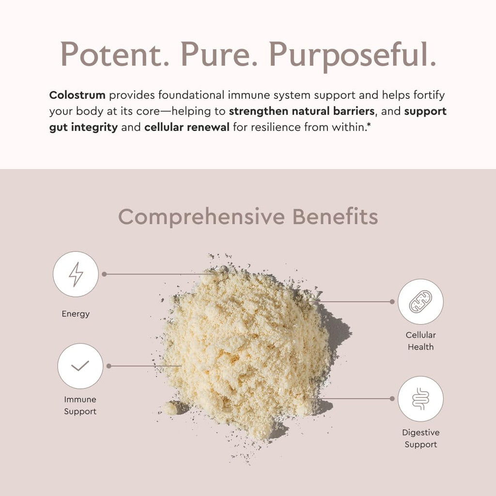 Alaya Naturals Bovine Colostrum Powder – Superfood, Bioactive Colostrum for Gut Health, Immune Support, Hormonal Balance & Muscle Recovery, Bioavailable, Non-GMO, Gluten Free