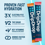 DripDrop Hydration Electrolyte Powder Packets, Bold Variety Pack, 32 Count