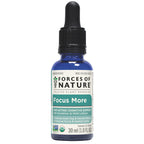 Forces of Nature Focus Supplement, Focus More Homeopathic Medicine, Nootropics Brain Support Supplement, Helps Memory & Concentration, 1 fl oz