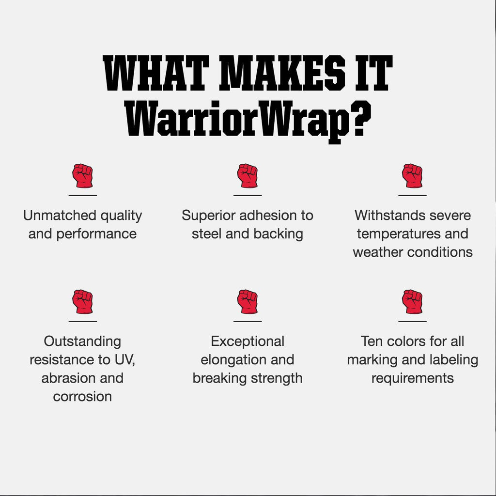WarriorWrap General 3/4 in. x 60 ft. 7 mil Vinyl Electrical Tape, Black