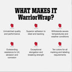 WarriorWrap General 3/4 in. x 60 ft. 7 mil Vinyl Electrical Tape, Black