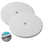 TonGass (2-Pack Round 9 1/8" Skimmer Valve Top Cover Lids Replacement Part for 9" Pool/Spa Deck Lid Plate Highly Durable Pool Skimmer Cover with UV Inhibitors