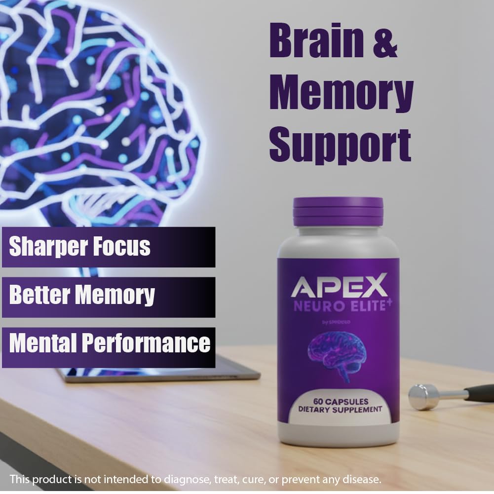 (1 Pack) Apex Neuro Elite Capsules, Official ApexNeuro Supplement Pills with Premium Ingredients, Advanced Formula Support for Overall Health & Wellness Reviews (60 Capsules)