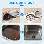 Sink and Drain Cleaner, Wild Tornado Pipe Dredge, Drain Cleaner for Toilet Kitchen, Pipes Cleaning Tool (4)