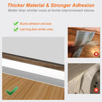 White Caulk Tape Waterproof Self Adhesive, Toilet & Bathtub Sealant Strip, Peel & Stick Caulking Tape for Floor Tile Corner Trim & Shower, Bathroom Accessories, Better Than Silicone Caulk