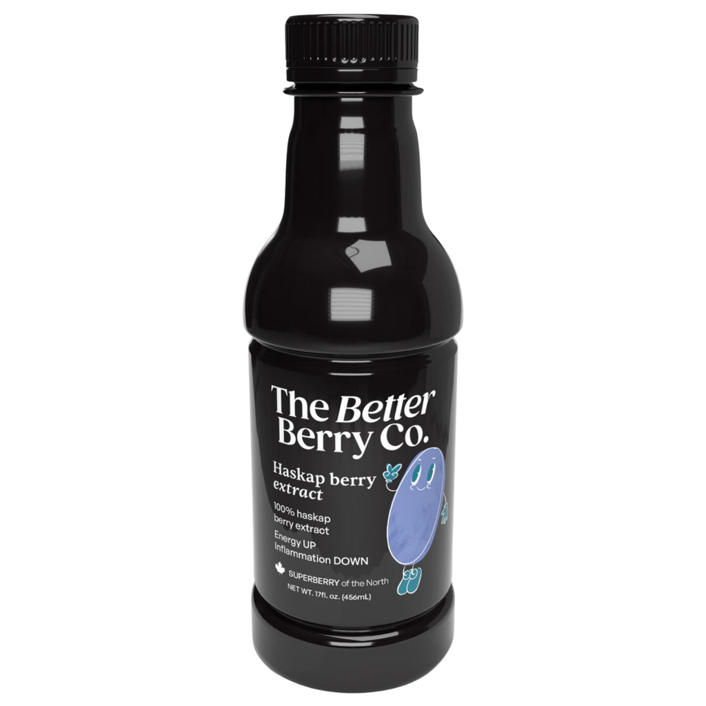Got Inflammation? Get Haskap | 100% Pressed Haskap Berry Juice | Naturally Delicious | Nothing Added | Rich in Anthocyanins (red-purple color), Polyphenols & Bioflavonoids | Just 1–2 TBSP Daily | 17 fl oz Bottle | Refrigerate After Opening | The Inflammat