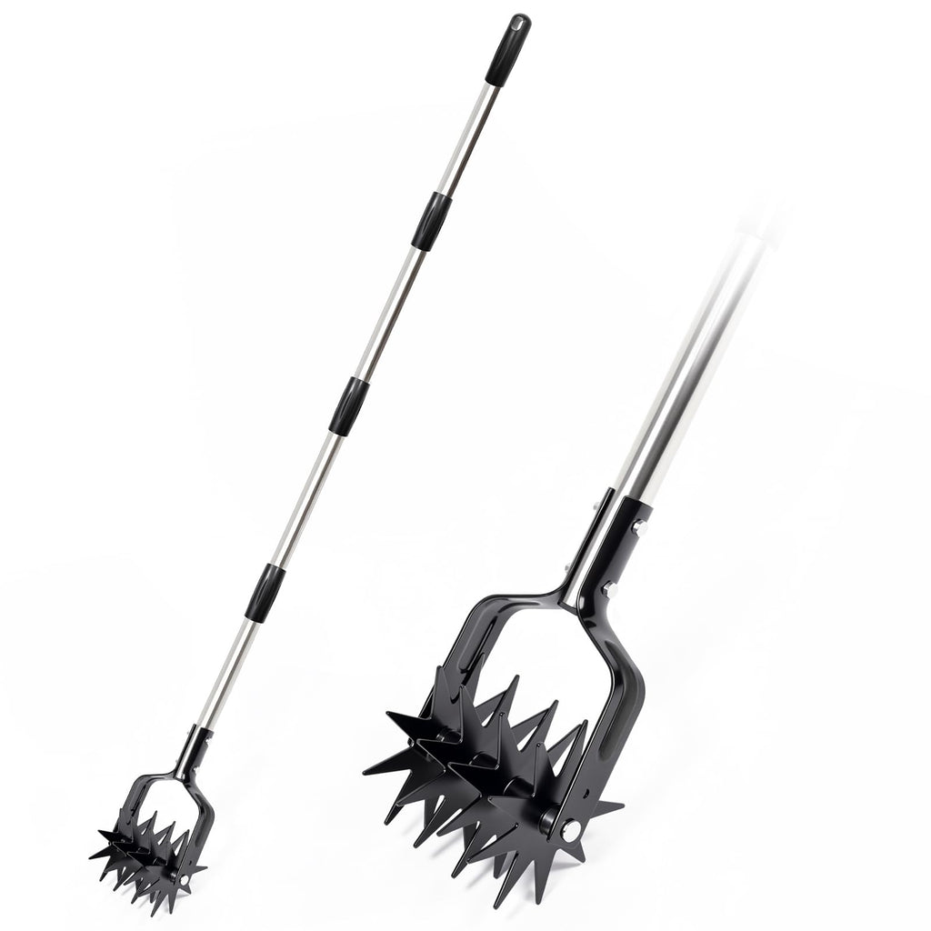Joyhalo Rotary Cultivator Garden Tool Manual Hand Tiller