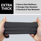 Klex Nitrile Exam Gloves - Medical Grade, Powder Free, Latex Rubber Free, Disposable, Food Safe (1000, Large)