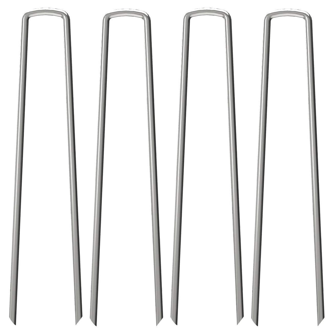 OK5STAR Landscape Staples 12 inch, 100 Pack Heavy Duty Garden Stakes
