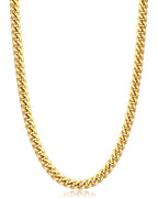Momlovu Gold Chain for Men Boys, Mens Cuban Link Chain Necklace | 18K Gold Plated Mens Jewelry, 6mm, 20 Inch, Gifts for Men Boys