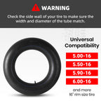 AR-PRO Replacement 6.00-16 Heavy-Duty Inner Tubes for Tractor, Trailer, Truck and More 600-16 Tires - with TR15 Valve Stems - Made from Durable Butyl Rubber