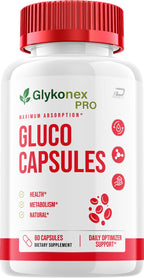 Glykonex Pro Capsules – Glyko Nex Pro Pills Advanced Formula, Natural Ingredients, Extra Strength for Health - 60 Capsules