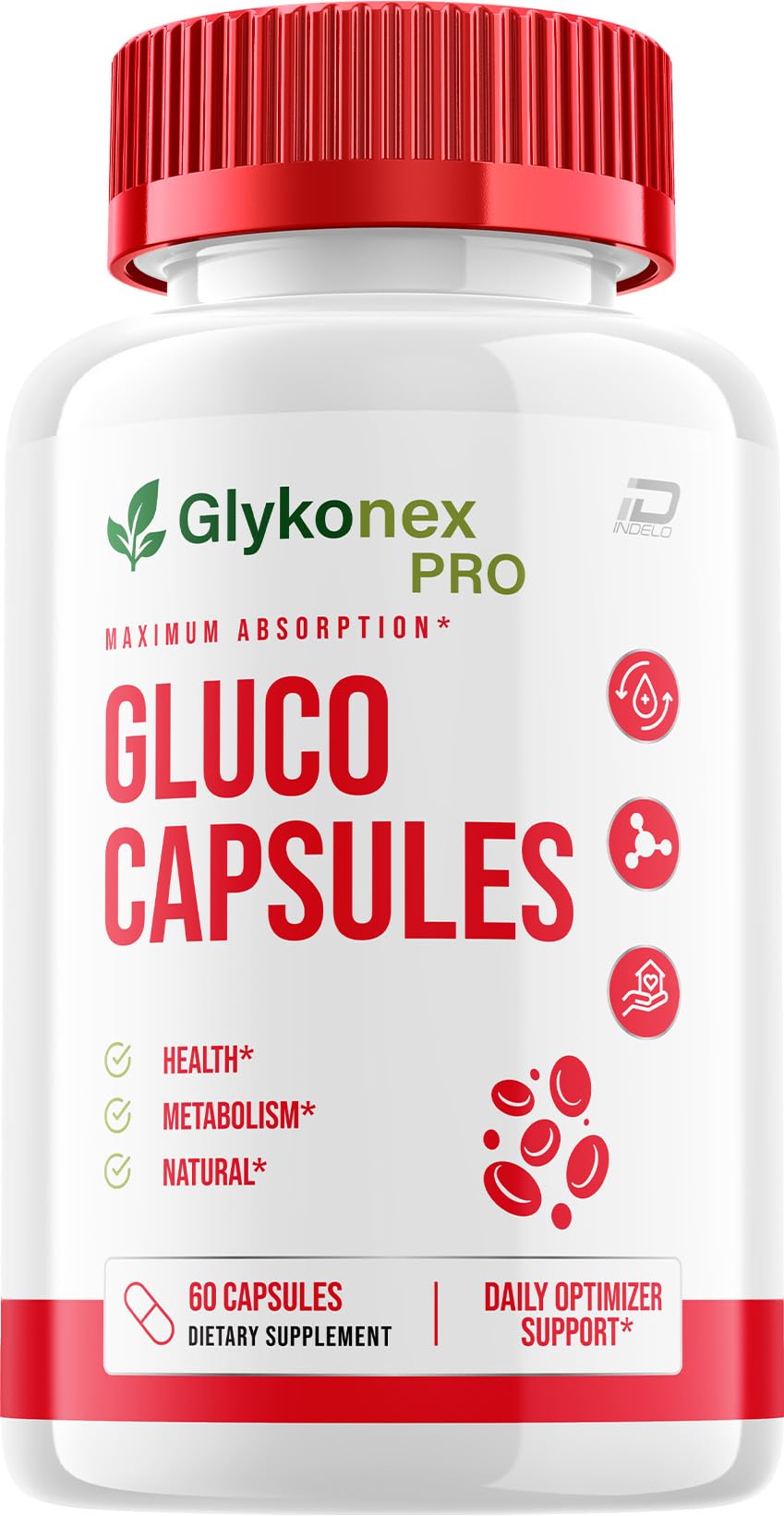 Glykonex Pro Capsules – Glyko Nex Pro Pills Advanced Formula, Natural Ingredients, Extra Strength for Health - 60 Capsules