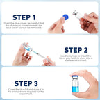 FURWEY 10ML Sterile Vials, Glass Empty Vials for Injection, 12 Pack
