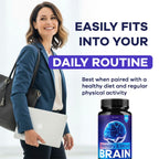 (3 Pack) Memory Mood and Brain Capsules - Official Daily Support Brain Health Supplement Pills Advanced Formula, Memory & Mood Brain & Memory Focus Reviews, 180 Capsules for 3 Months