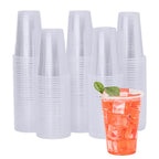 YEEHAW 9 oz Plastic Cups, 500 Pack - Clear Disposable Drinking Water Cups for Cold Beverages, Clear Plastic Cups for Drinking, Ideal for Party