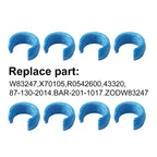 8 Pack Pool Cleaner Hose Weight Compatible with Zodiac Baracuda W83247 X70105 or Pentair Kreepy Krauly K12054 K12454, Blue