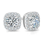 Moissanite Stud Earrings,925 Sterling Silver Lab Created Earrings for Women Men DOJOJOSA Jewelry for Gifts