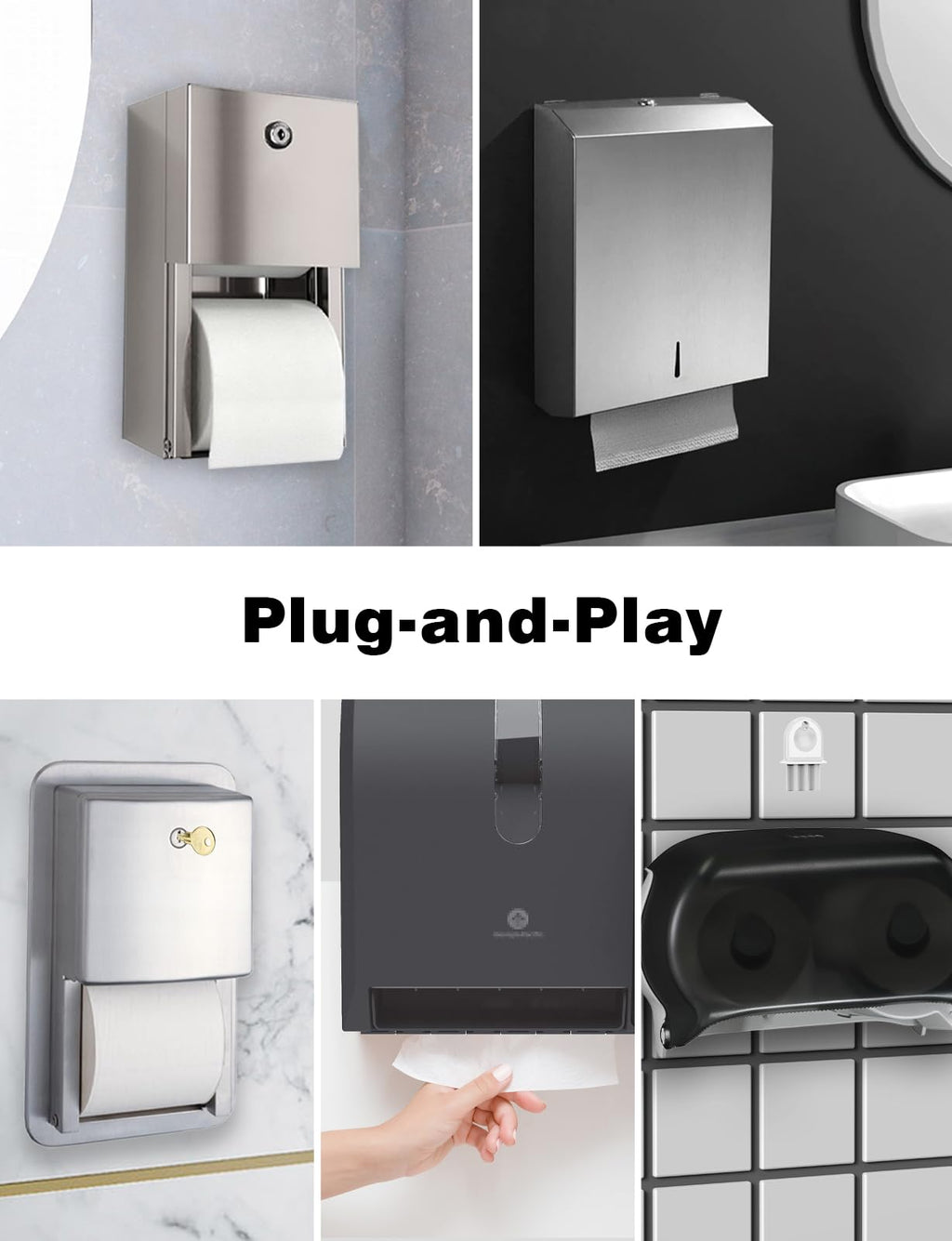 Mellbree 29-Pack Dispenser Key Set for Toilet Paper Towel Soap Janitor